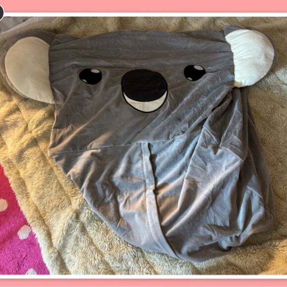 Stuffed Animal Koala Storage Bean Bag Chairs for Kids - Picture 2 of 3